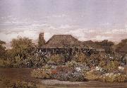 Edward La Trobe Bateman The homestead,Cape Schanck oil painting artist